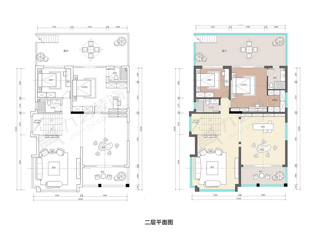 二層平面戶型圖