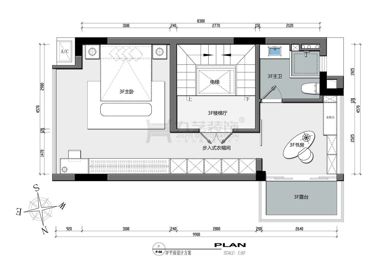 三層平面設(shè)計方案